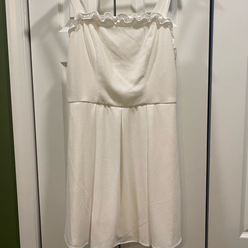 Speechless Ivory Ruffle Dress